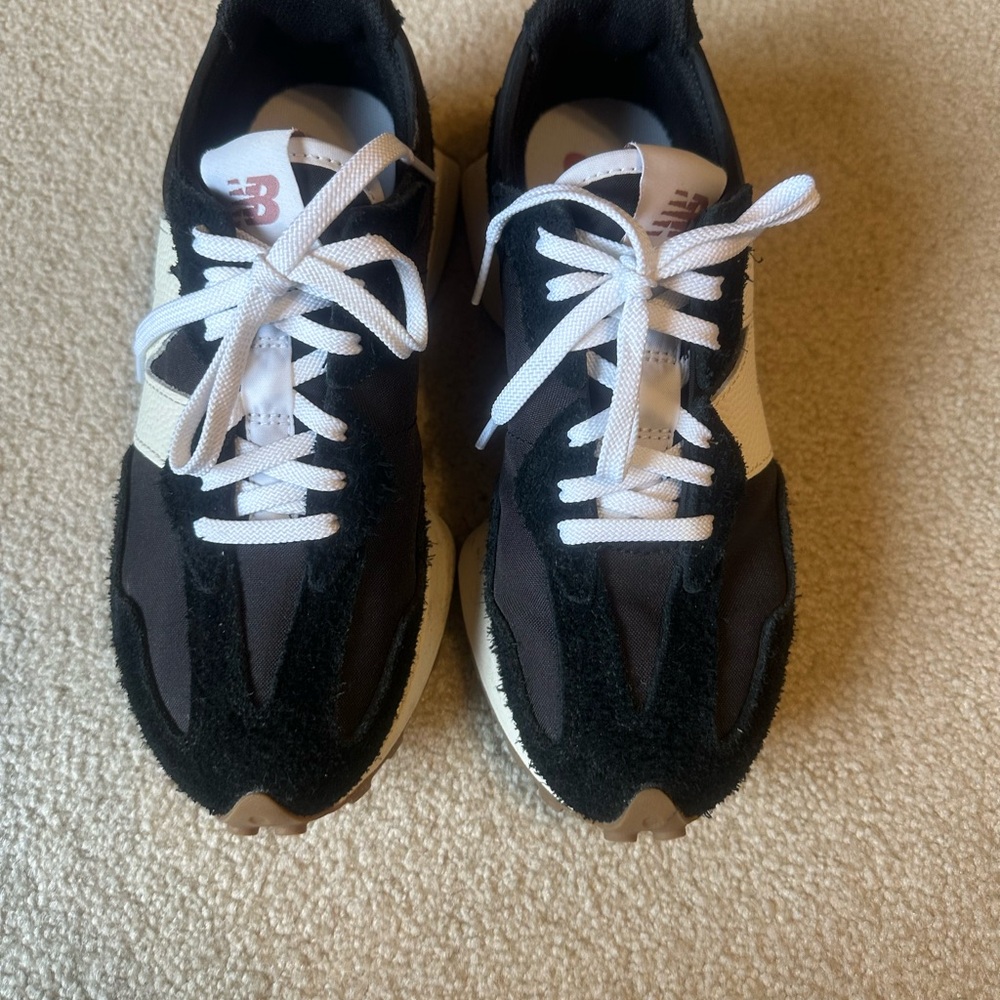 New Balance Black, White & Brown Classic Runner Sneakers